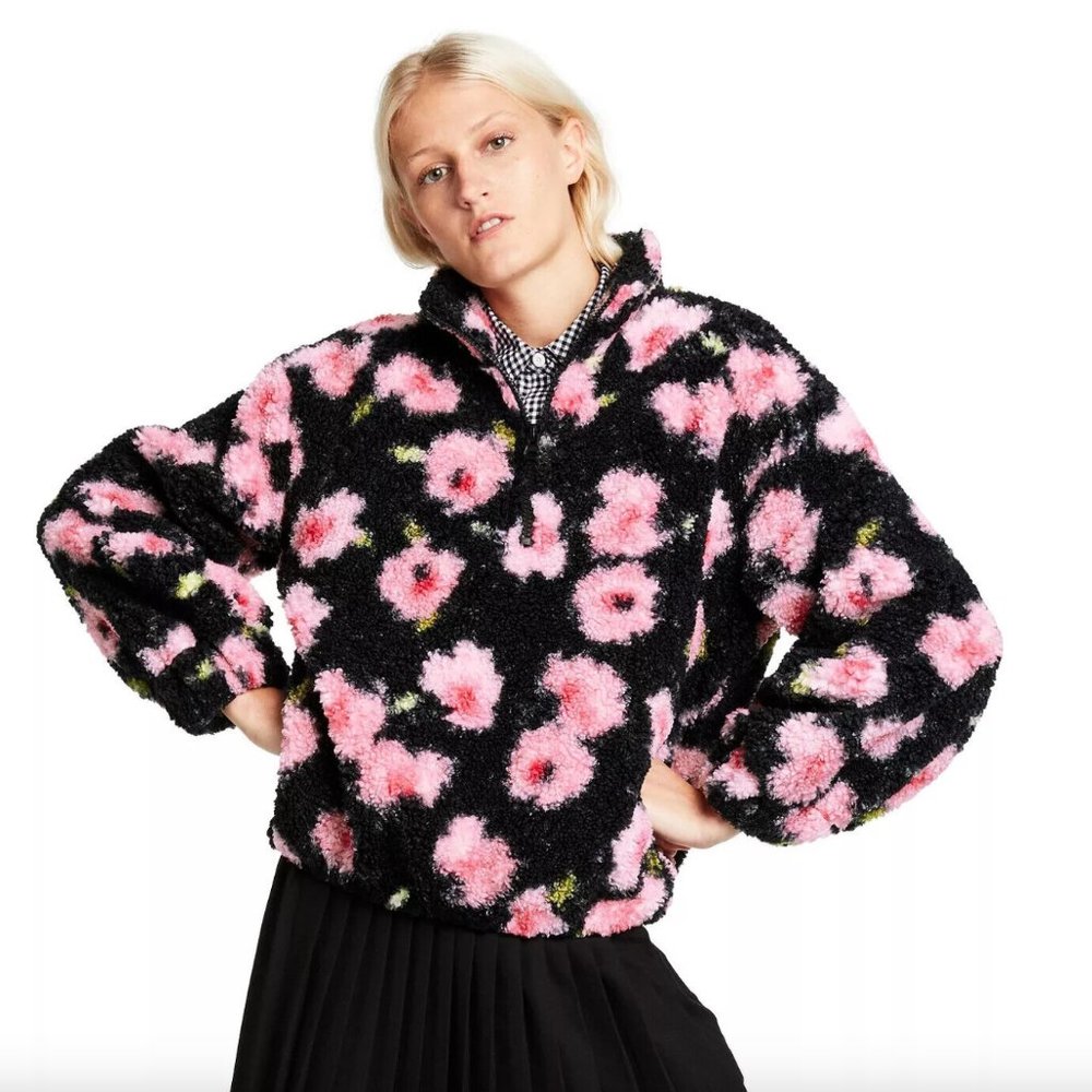 Sandy Liang x Target Floral Print Fleece Pullover